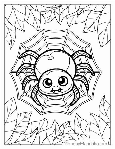 28 Spider Coloring Pages (Free PDF Printables) | Spider coloring page ...
