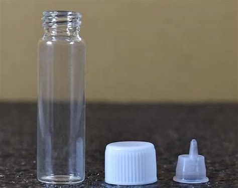 Buy QUALITY GLASS iNDUSTRIES-1Dram 7.5ml Glass Vial Or Homeopathy ...