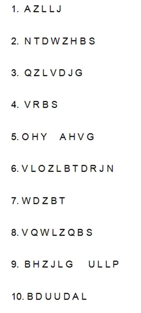 Famous Cryptograms 的图像结果