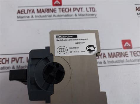 Merlin Gerin Ins 63 Interpact Switch Disconnector 690V 8Kv 63A 50/60Hz ...