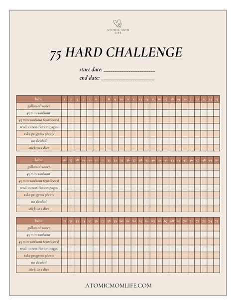 75 Hard Planner | Planner Hexagon