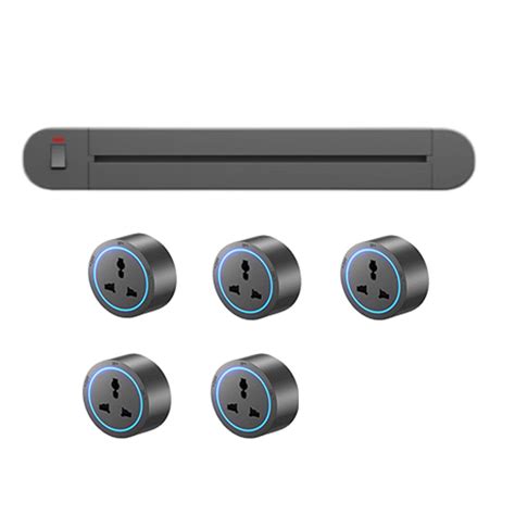 Buy WJWDD-YXMLP 8000W Track Power Socket with Switch Button, No Need to ...