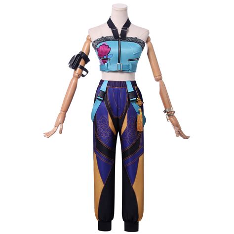Guvpev KPop Demon Hunters Costume Cosplay Zoey Costume Halloween Tops ...
