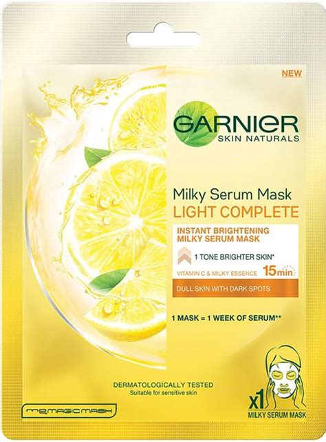 GARNIER Skin Naturals, Light Complete, Face Serum Sheet Mask (Yellow ...