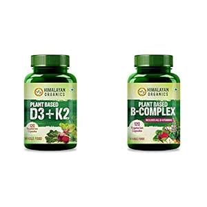 Himalayan Organics Plant Based D3 with K2 Whole Food Veg Capsules ...