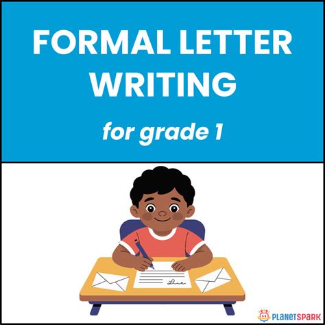 Class 1 English Worksheet on Formal Letter Writing | PlanetSpark