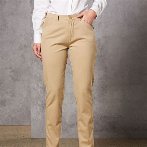 Wholesale Plain Ladies Slimfit Stretch Chino Pants | Shop Corporate ...