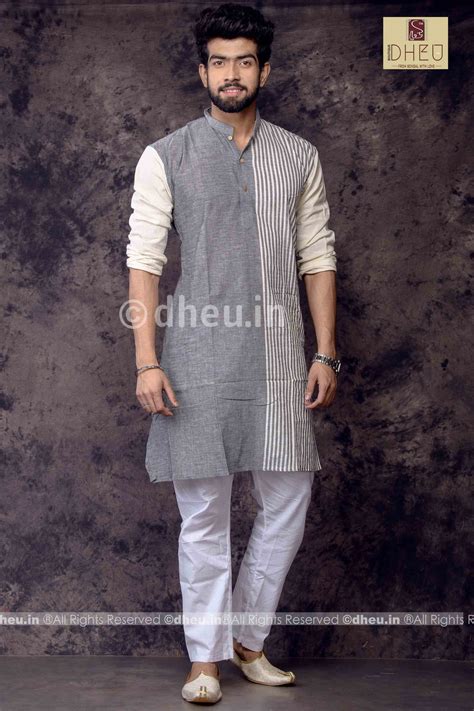 Pure Cotton Stripe kurta | Dheu