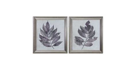Uttermost 41516 Purple Leaves Wall Art | Ferguson Home