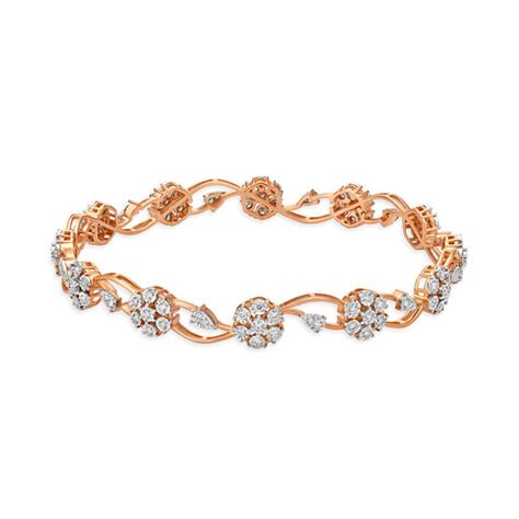 Sparkling Rose Gold and Diamond Bangle