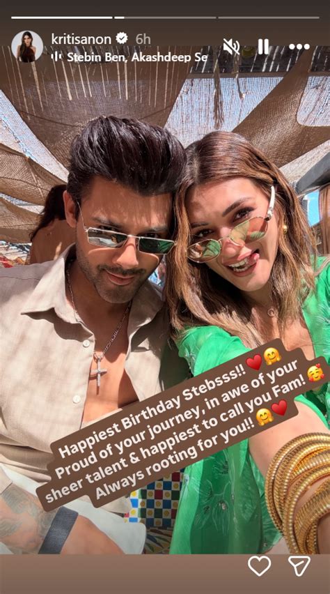 Kriti Sanon shares adorable birthday note for 'jiju' Stebin Ben ...