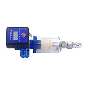 CALANDIS® Digital Paint Spray Gun Air Pressure Regulator Gauge Water ...