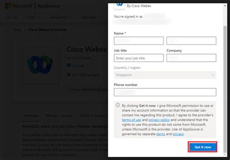 Webex Outlook Integration 的图像结果