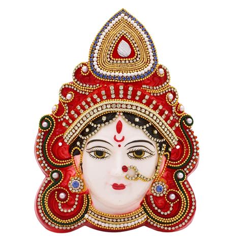 Buy VEDIC VAANI Goddess Maha Laxmi Lakshmi Devi MATA Face Mukhota for ...