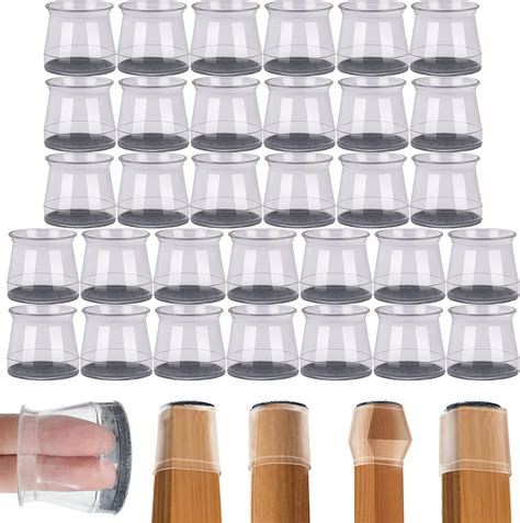 Chair Leg Floor Protectors Large, Round Table Chair Leg Protectors for ...