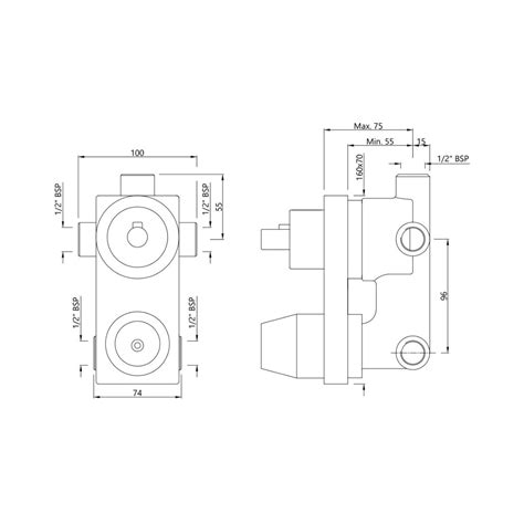 Jaquar - Bathroom 3 Way Diverter Valve - Aquamax ALD-CHR-783N on Decure.in