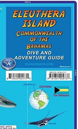 Eleuthera Island Dive & Adventure Map Bahamas Franko Maps : Franko Maps ...