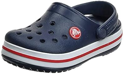 Buy Crocs Unisex-Child Navy Blue/red Shoes - 1 UK (J1) at Amazon.in
