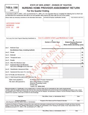 Nj Division Of Taxation Form - Fill and Sign Printable Template Online