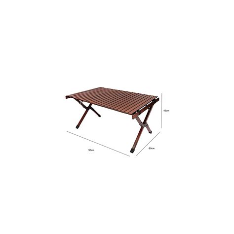 Buy YCJMJ Black Walnut Beech Wood Egg roll Table Camping Tourism Solid ...