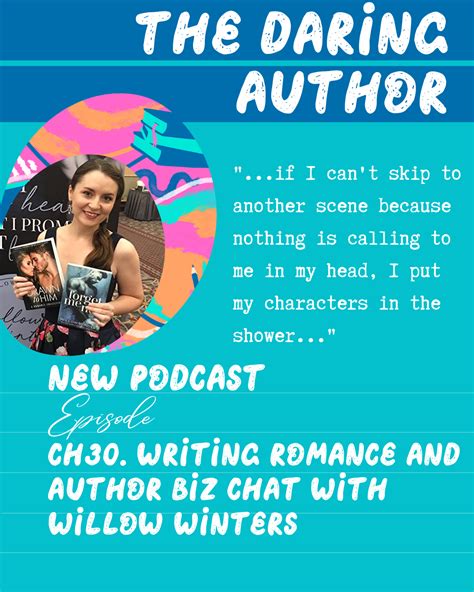 Writing romance and author biz chat with Willow Winters - The Daring Press