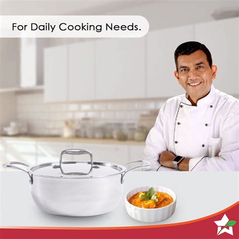 Wonderchef Nigella 3-Ply Stainless Steel Casserole 20cm | Cookware ...