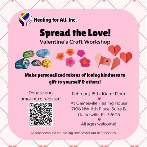 Spread the Love! Valentines Craft Workshop, Gainesville Healing House ...