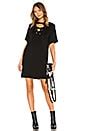 Bobi Lace Up Mini Dress in Black | REVOLVE