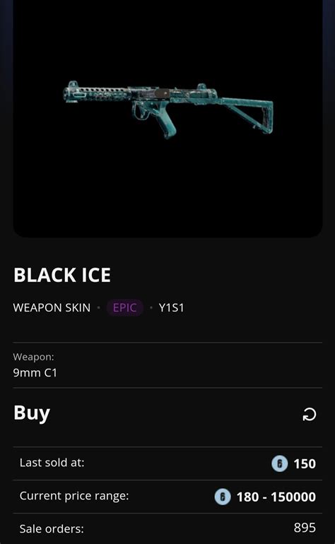 9mm C1 (Frost's SMG) Black Ice with Bone Chills, Super Storm, and Teal ...