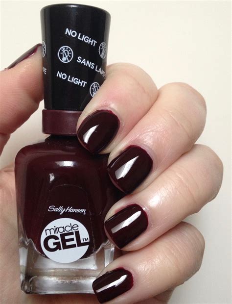 Dare to Compare | Sally Hansen Miracle Gel Wine Stock vs Madam Glam ...