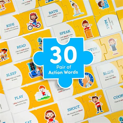 Action & Opposite Words Combo Pack of 2 Jigsaw Puzzles | Mittimate