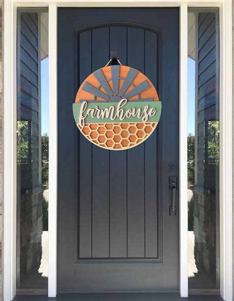 Farmhouse Door Decor, Farmhouse Front Door Hanger. Country Door Decor ...