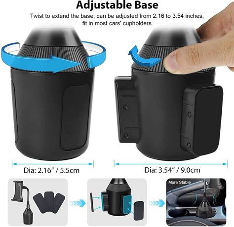 Buy SUNJOYCO Car Cup Tablet Holder, Adjustable Car Truck Cup Cradle ...