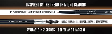 Buy Lakmé Absolute Micro Brow Perfecter, Charcoal, Online at Low Prices ...