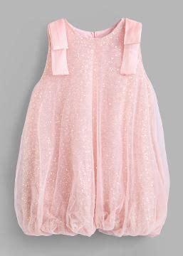 Shop Online Glitter Dots Bow Strap Balloon Dress at ₹906