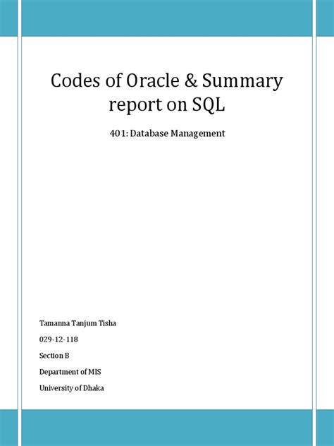 Image result for Oracle Sample Code