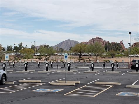 Parking lot full of cars at Phoenix Municipal Stadium (ASU baseball) in ...