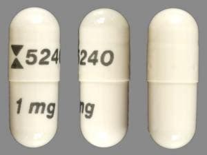 Pill Finder: logo 5240 1 mg White Capsule-shape - Medicine.com