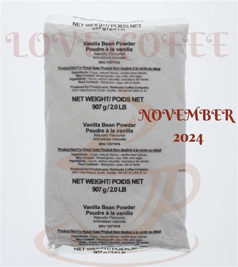 Vanilla Bean Powder Starbucks