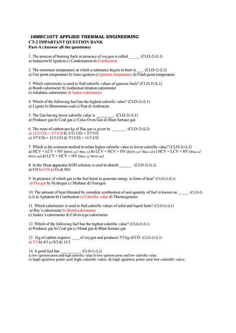 ATE MCQ - Copy - applied thermal - 18MEC107T APPLIED THERMAL ...