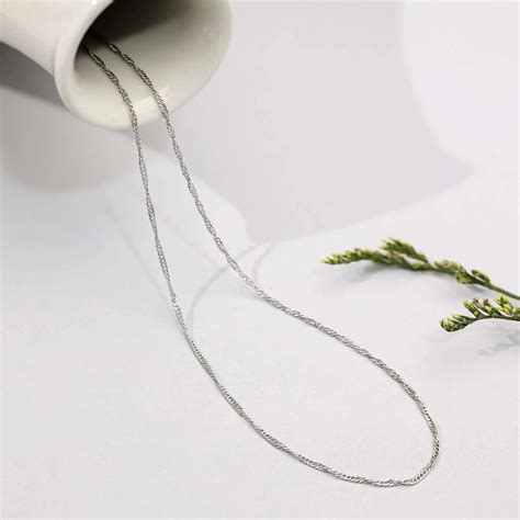 Silver Twisted Rope Chain