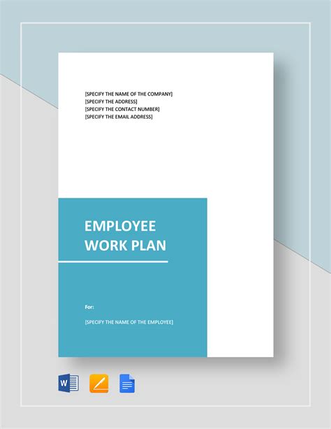 Employee Work Plan Template in Google Docs, Pages, Word - Download | Template.net