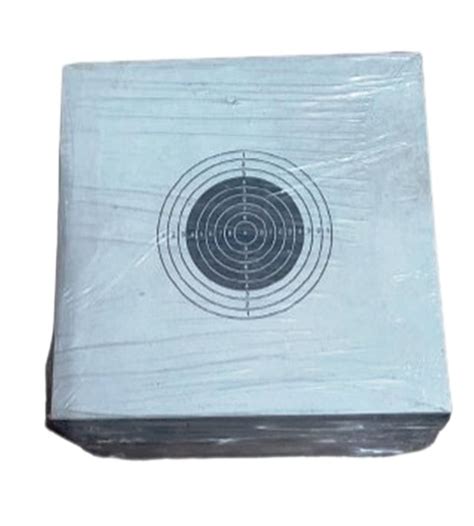 10 Meter AIR Rifle Target Cards Pack of 200 Cards,Pure White Front and ...