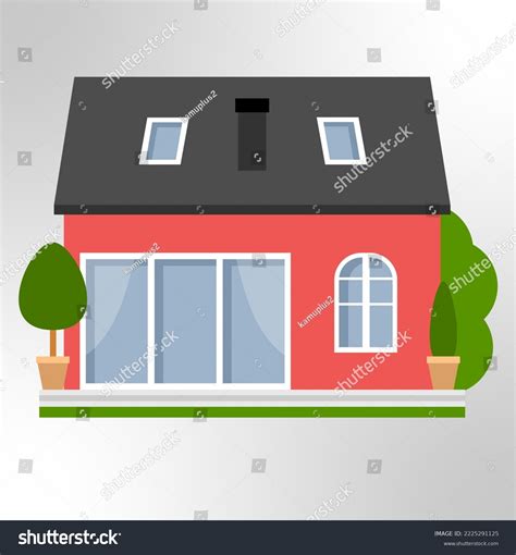 Simple House Front View 的图像结果
