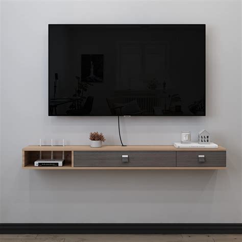 Buy Wall Mounted Floating TV Stand Media Console Entertainment Gaming ...