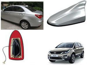 EXCHANGE CARTRENDING Antena-Slvr-Tata Harrier Shark Fin Roof top Signal ...
