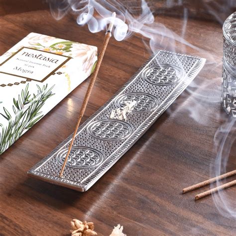 Rectangular Metal Agarbatti Stand With Mogra Incense Sticks Online ...