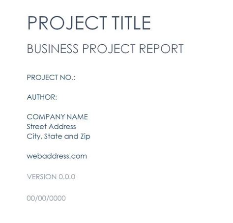 Image result for Project Report Writing Template