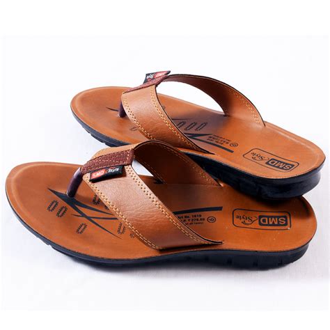 Brown Flip Flop Casual Sandals for Men and Boys from SMD Footwear