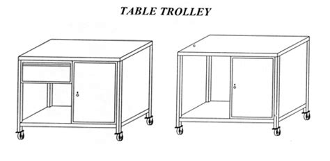 Shipper Trolley, Table Trolley, Multipurpose Rod Shelves Trolley ...